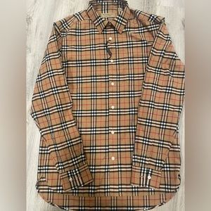 Burberry Button Down Checkered Shirt